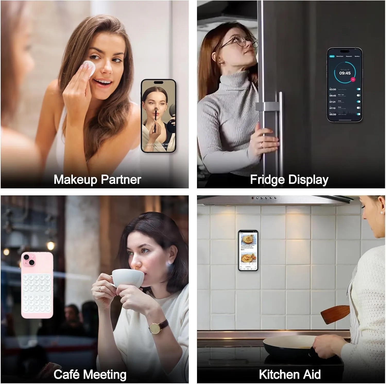 Silicone Suction Phone Case Adhesive Mount 3