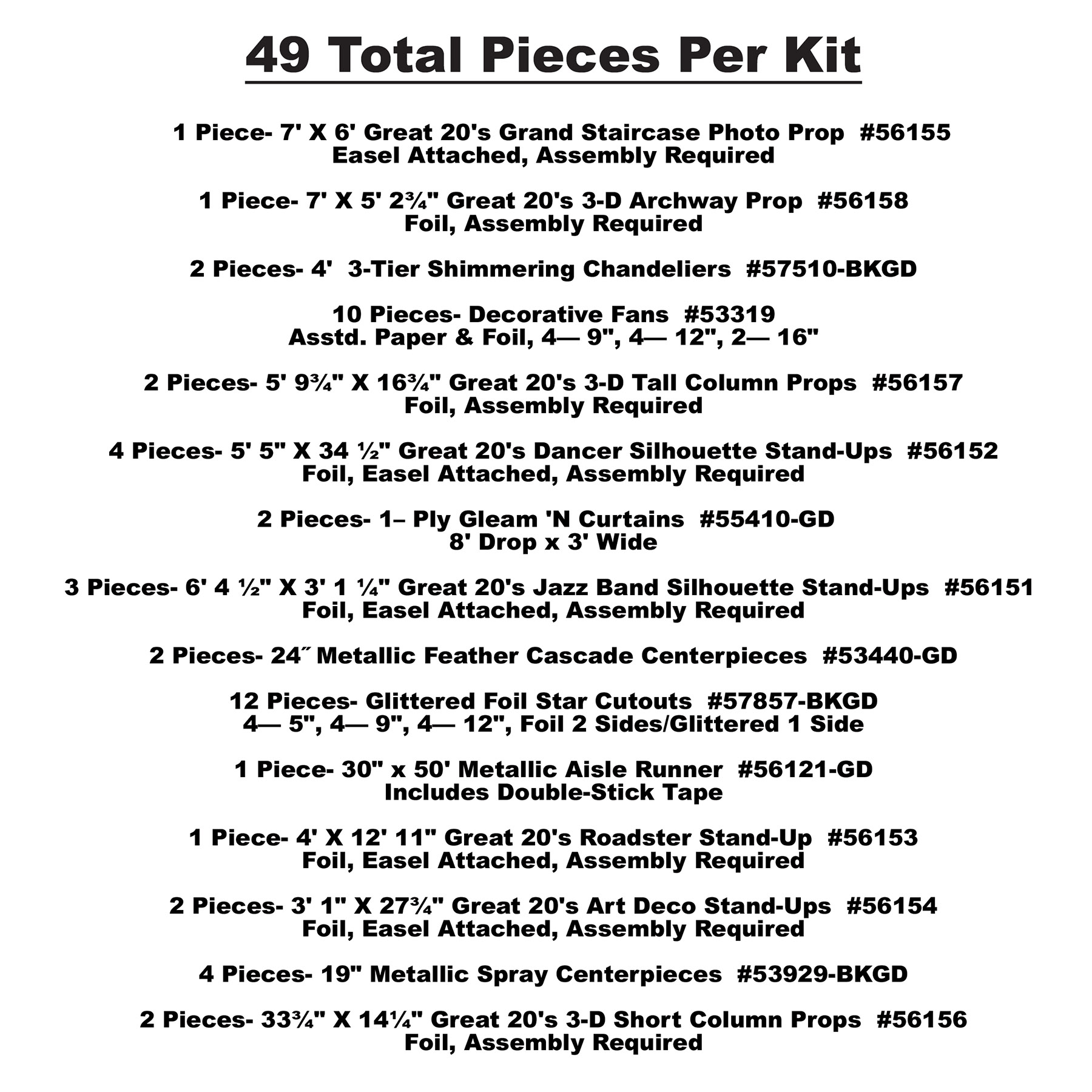 Great 20's Prom Kit 10