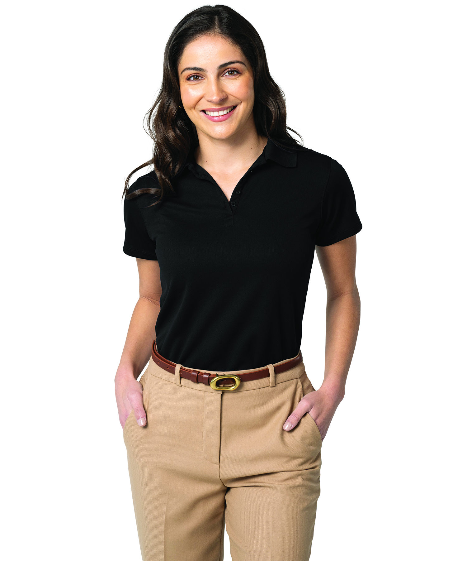 Women's Classic Solid Wicking Polo 48