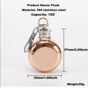 Wanderlust Flask Key Chain Stainless Liquor Vessel 1