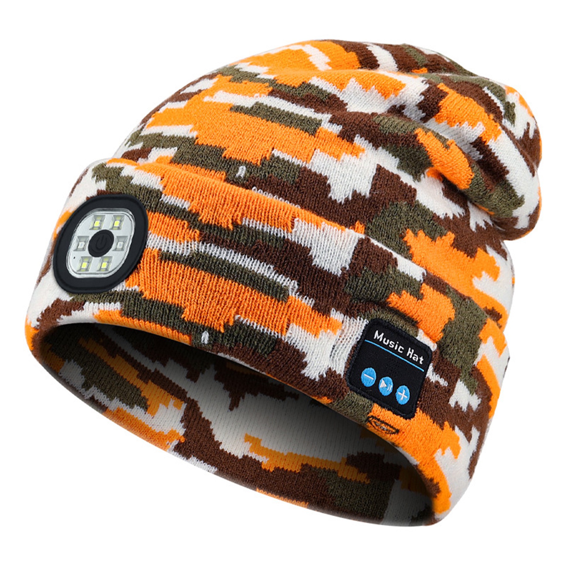 LED-lit Wireless Bluetooth Music Hat 2