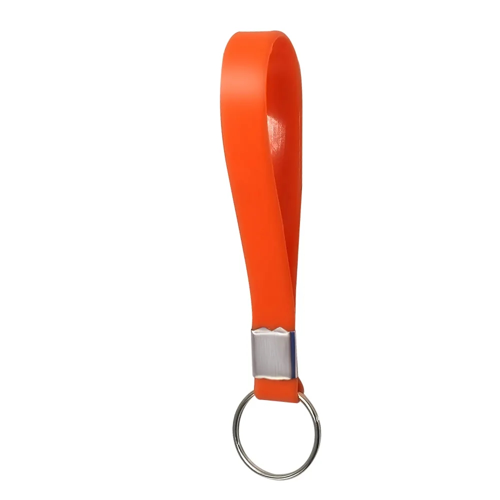Solid Color Silicone Key Chain 11