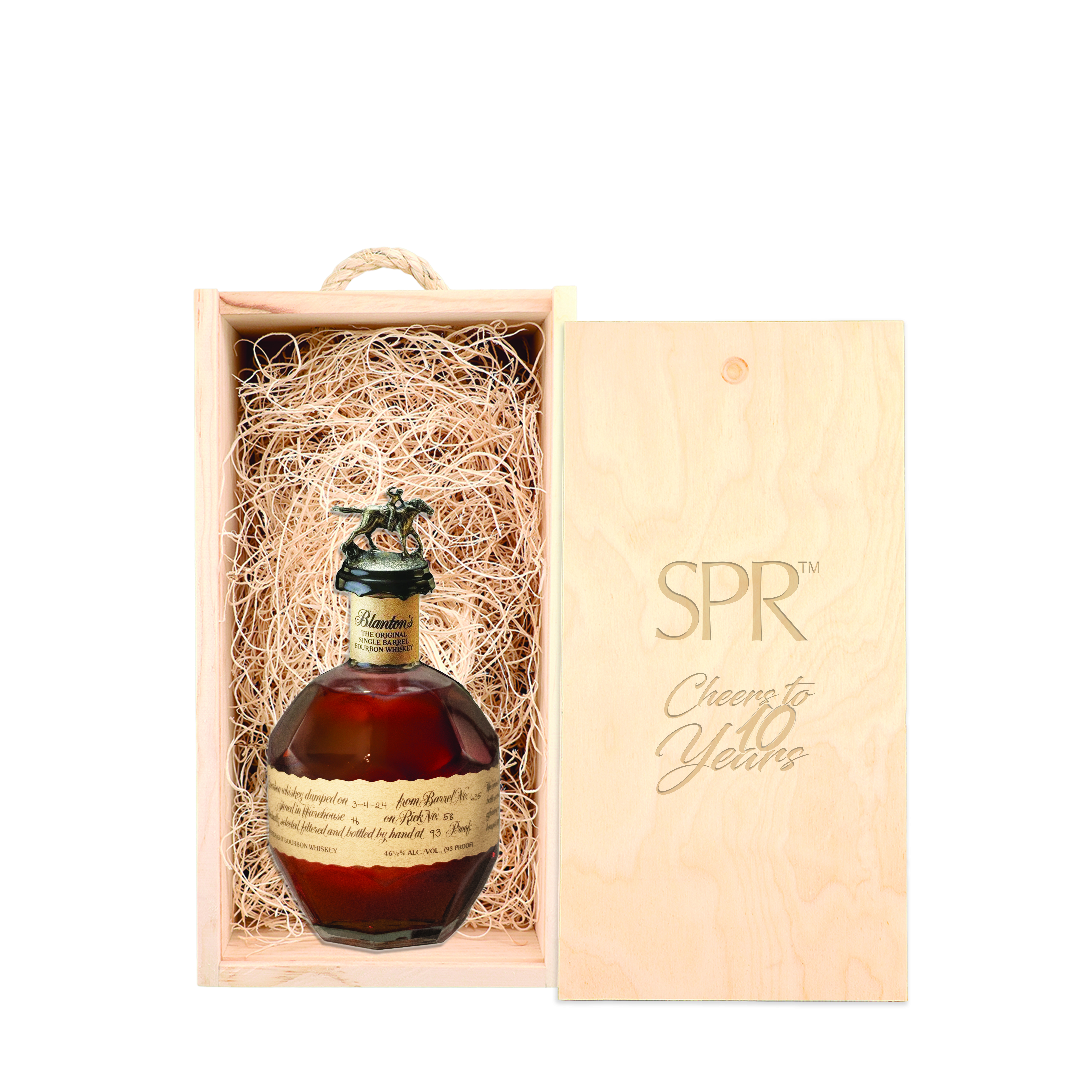 Blanton's Original Single Barrel Bourbon Liquor Bottle (Undecorated) 3