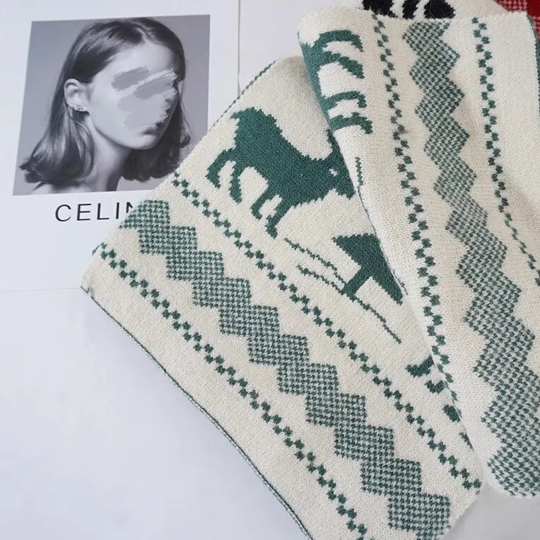 Custom Knit Christmas Scarf 2