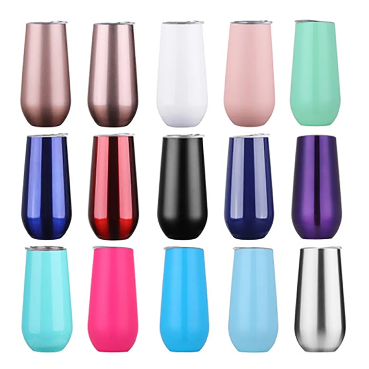6 oz Insulated Champagne Tumblers 6