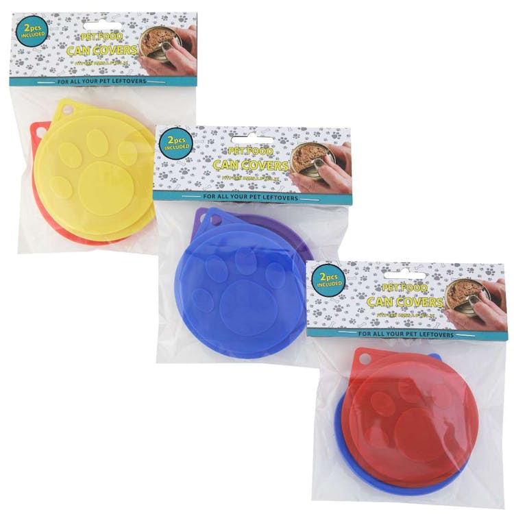 Pet Food Covers Assorted 2 Pack 2