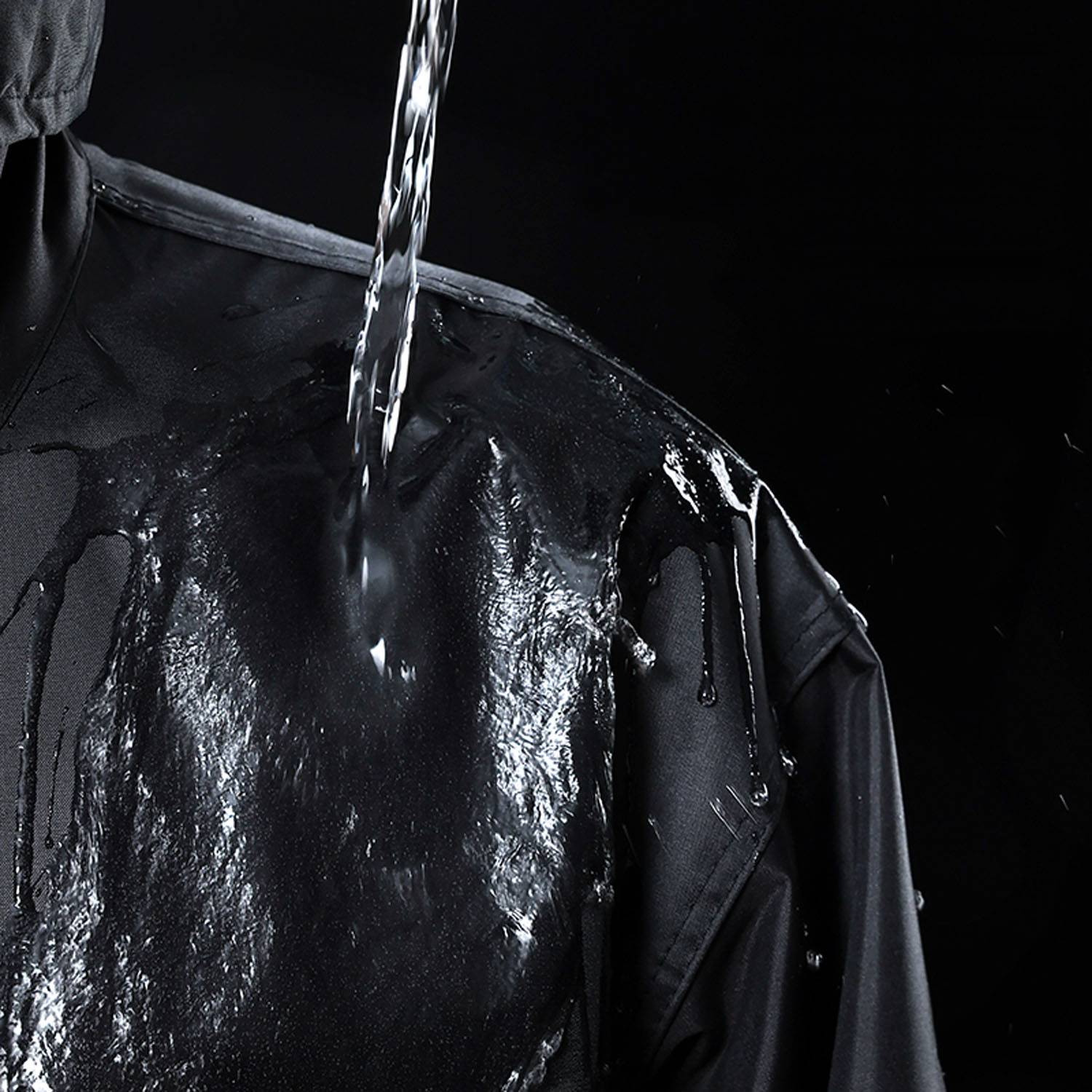 Oxford Thickened Cycling Rain Jacket Set Reflective Strip 4