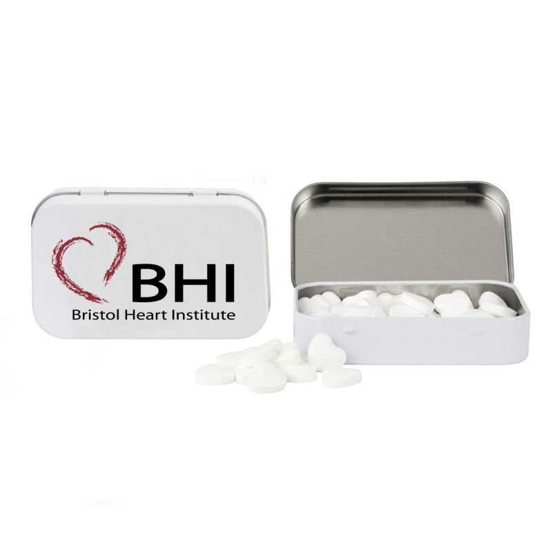 Rectangular Tin with Heart Shaped Mints 2