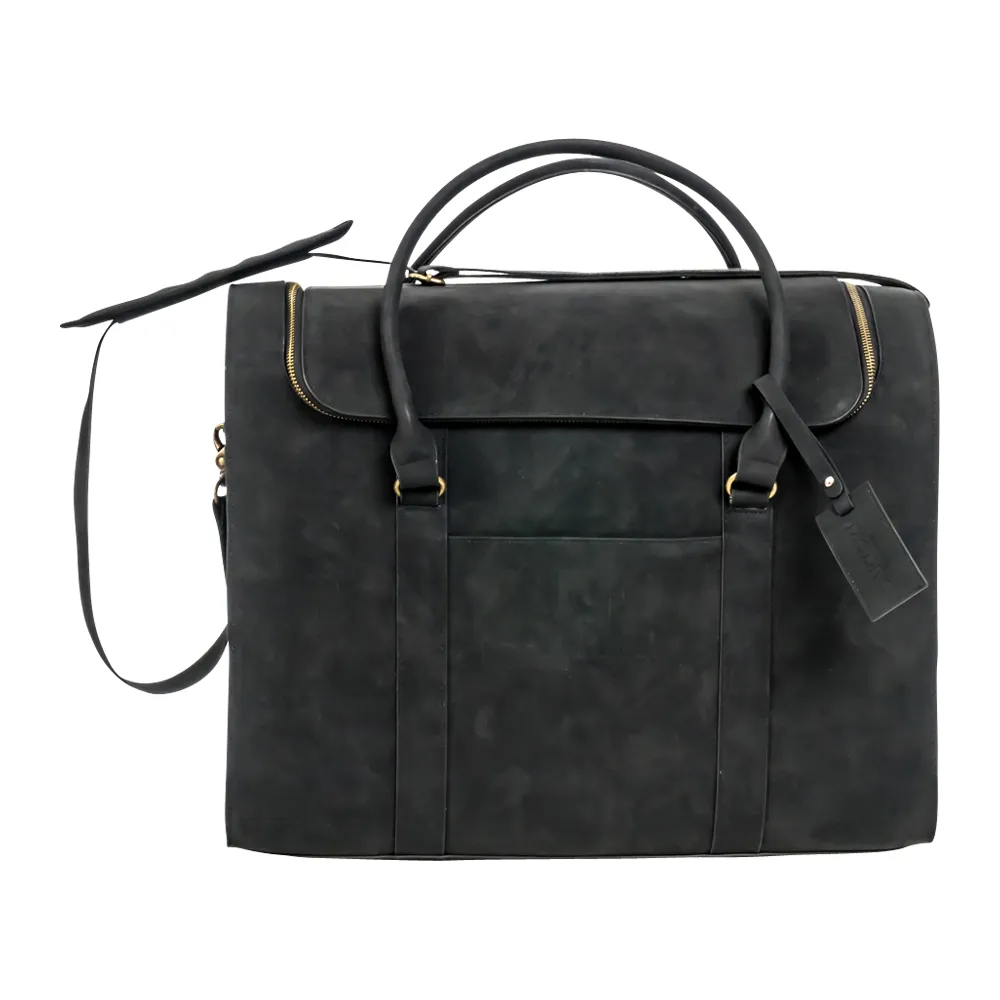 6-Bottle Leather Wine Duffel Bag 15
