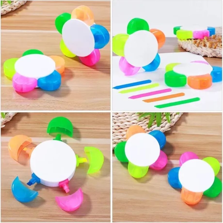 Flower Shaped 5-In-1 Highlighter 2