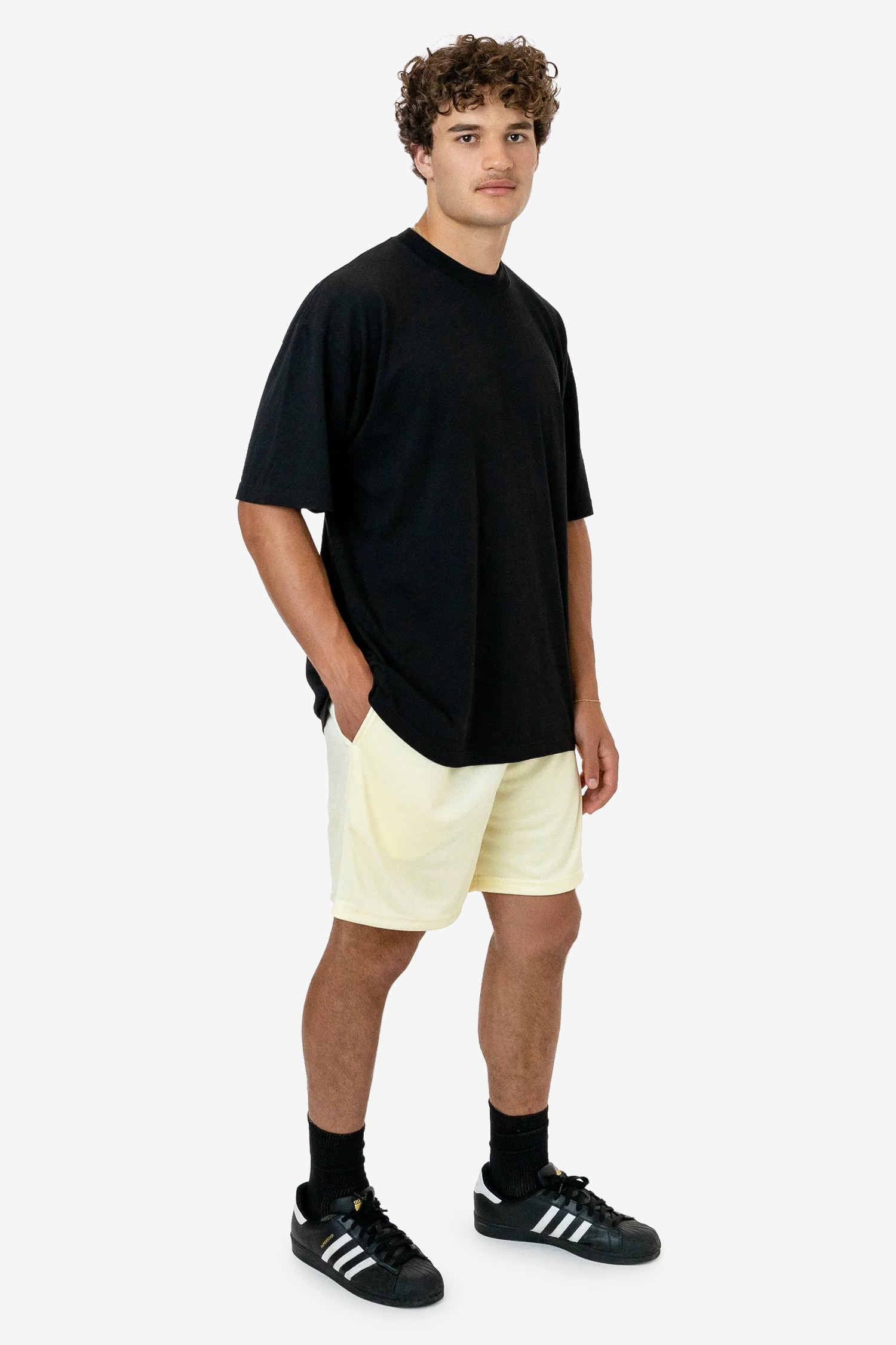 POLY PIQUE MESH MID-LENGTH SHORTS 12