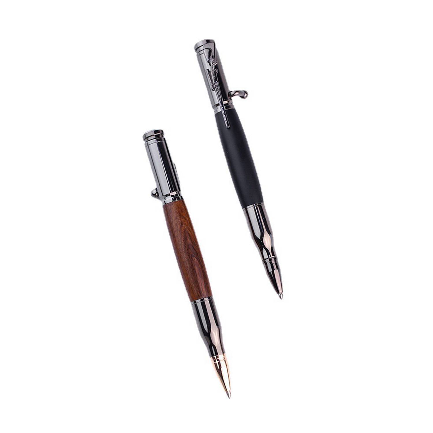 Bullet-Shaped Ballpoint Pen With Bolt Action 4