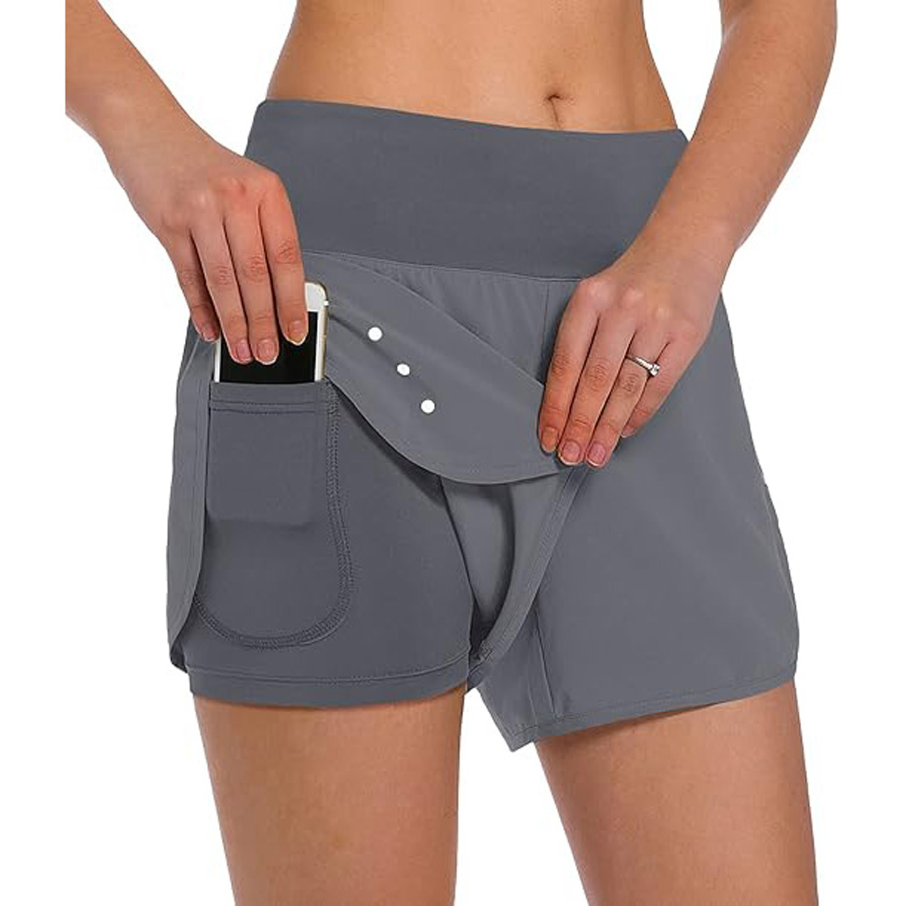Women's 2 in 1 Running Shorts 3