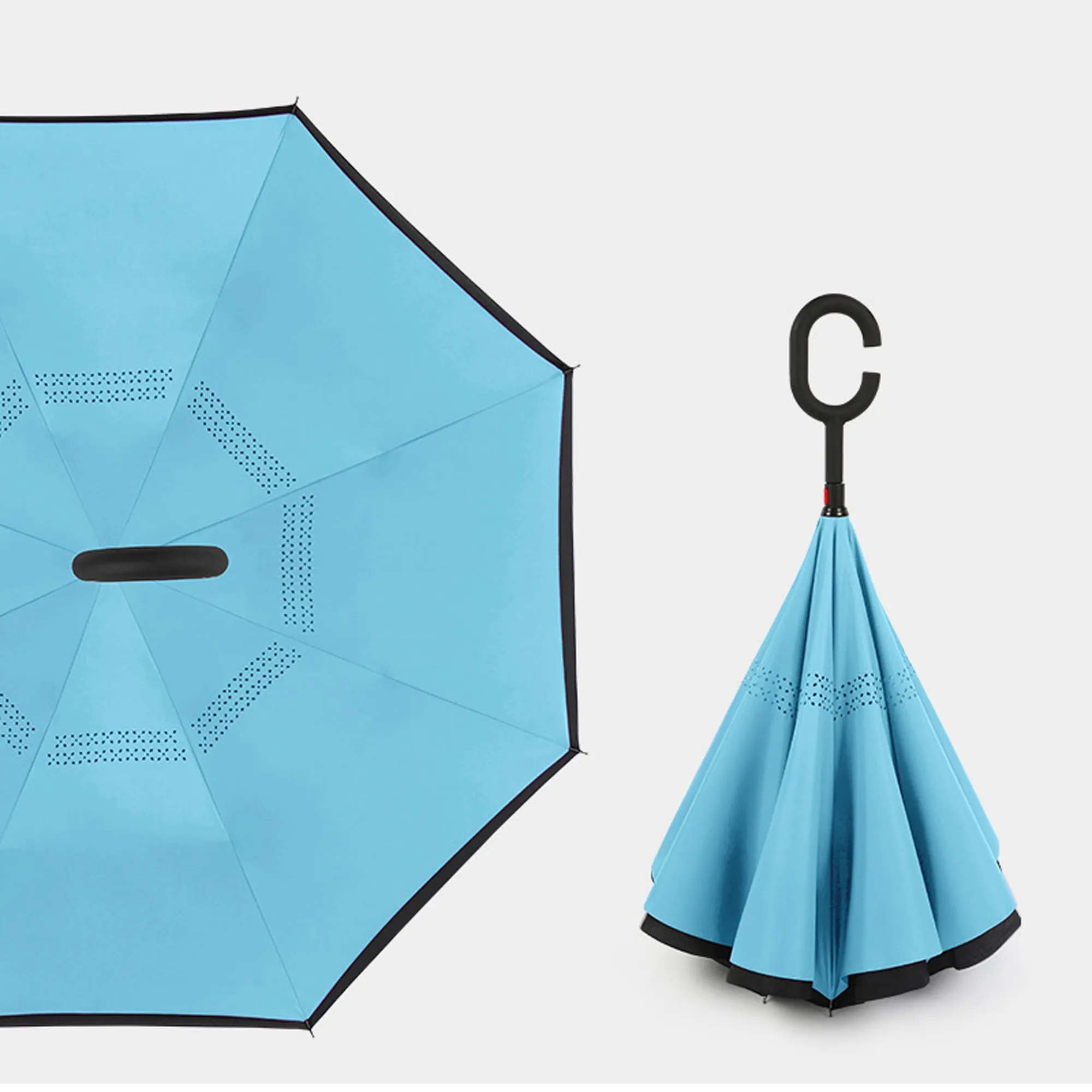 Deluxe Inverted Reverse Umbrella MOQ50pcs 4