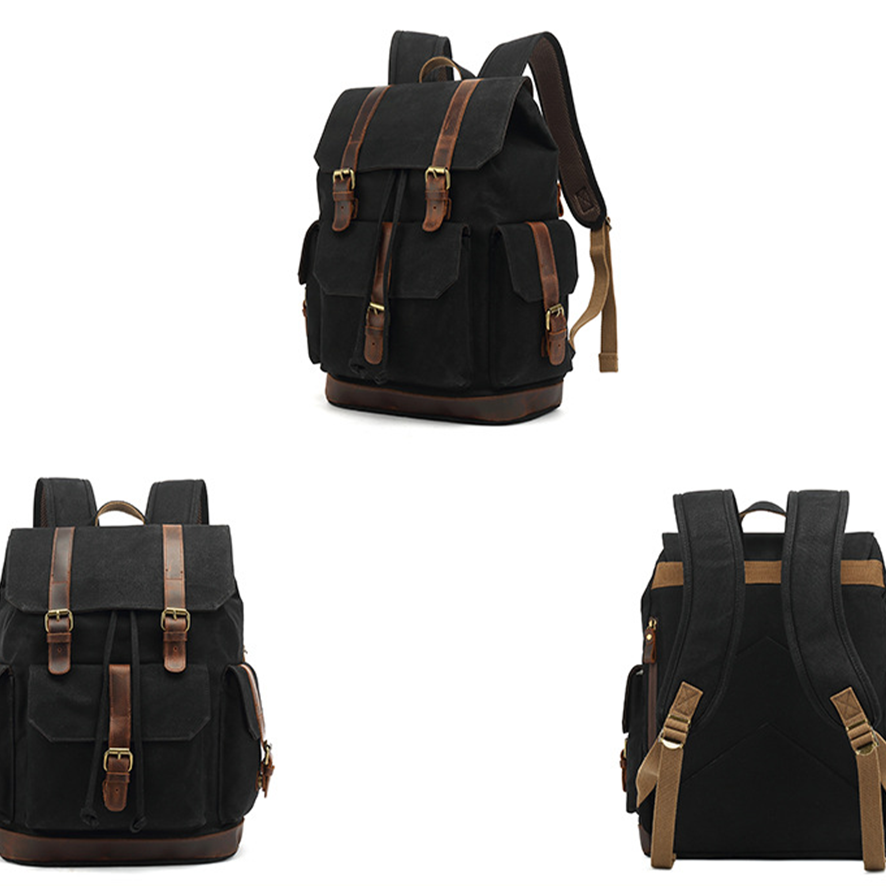 Vintage Waterproof Canvas Backpack 4