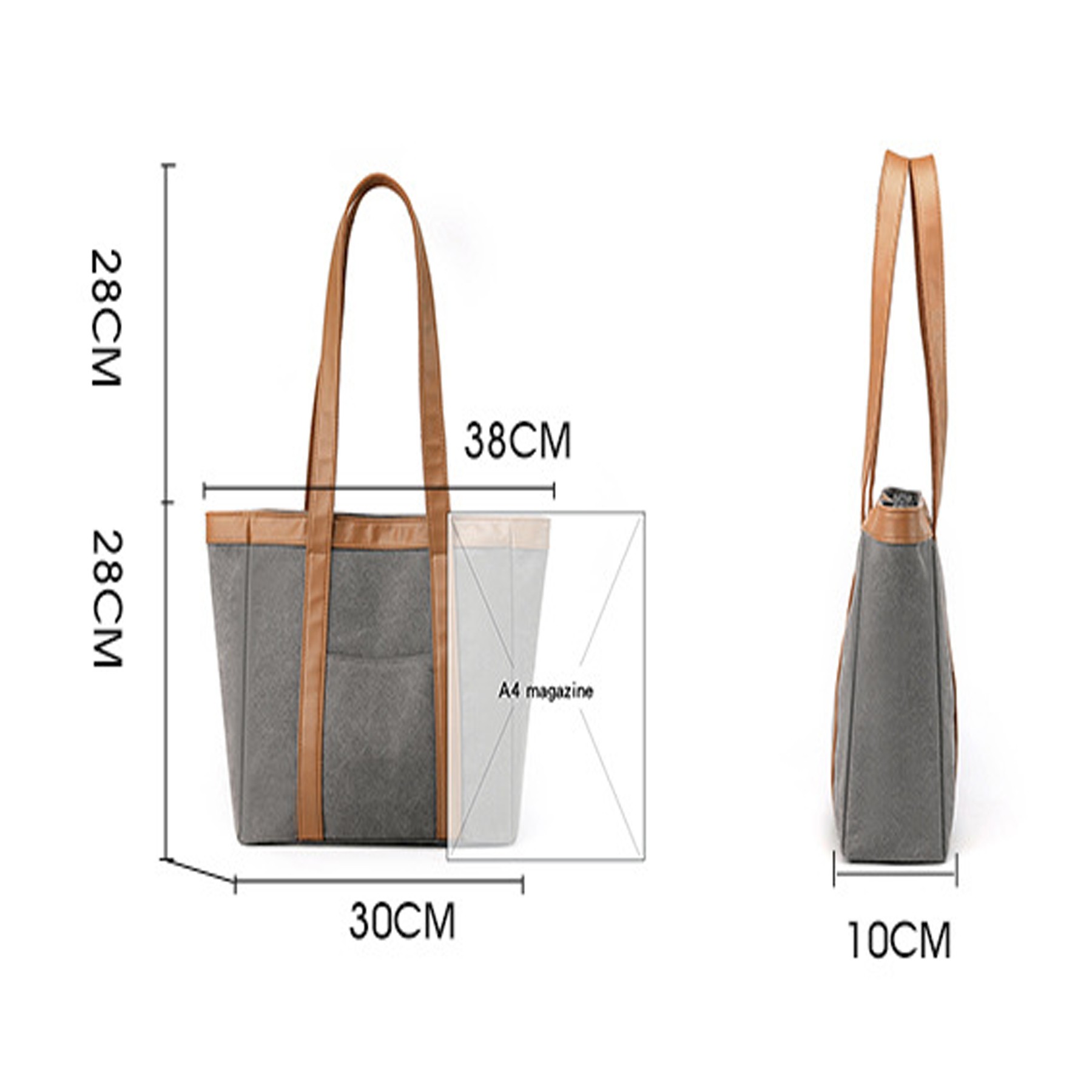 Heavy Duty Deluxe Tote Bag, custom tote bag with logo imprint 2