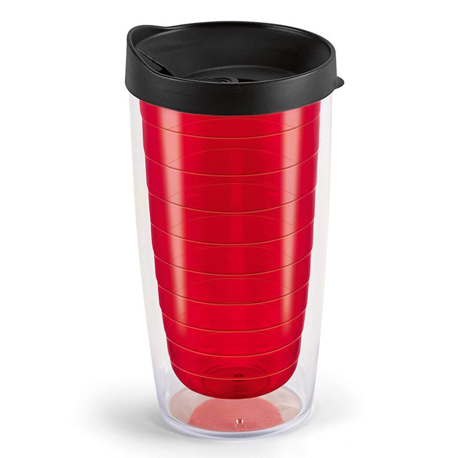 16oz Double Walled Plastic Travel Cup w/ Lid 5