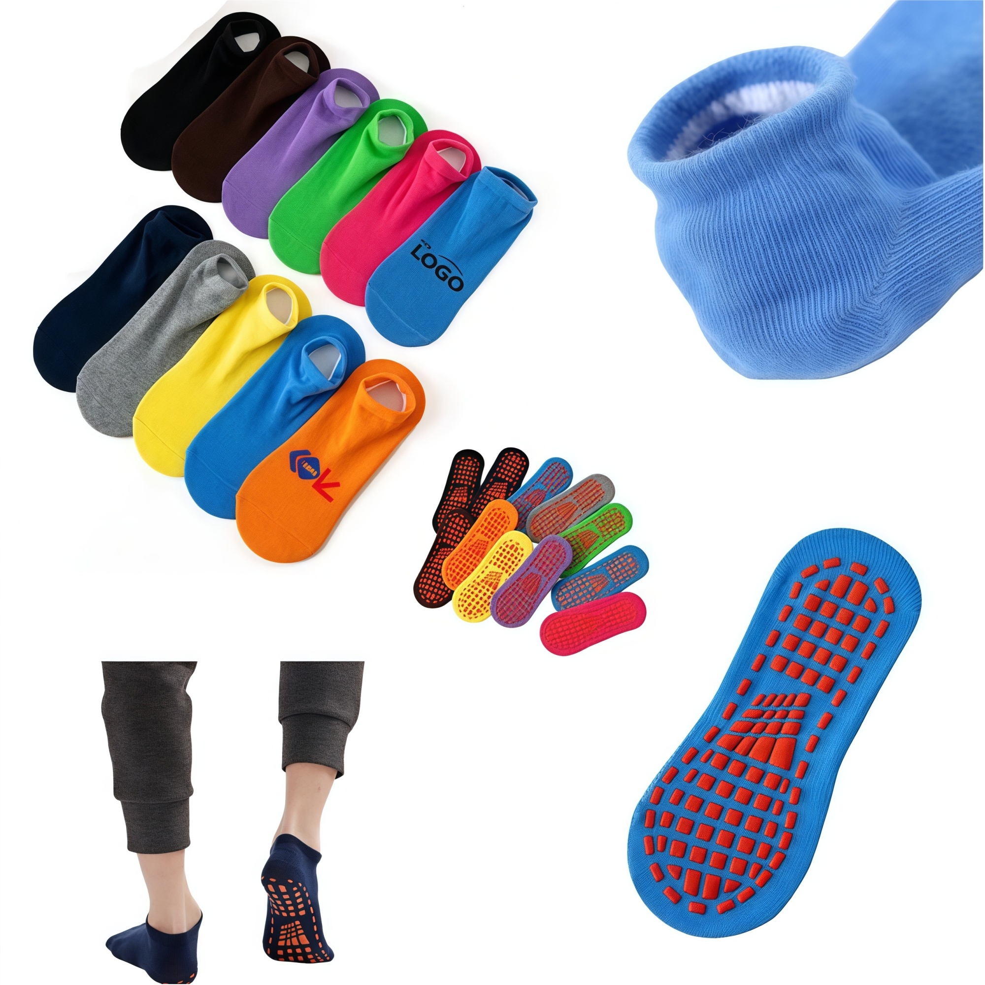 MOQ 10pairs Non Slip Socks 3