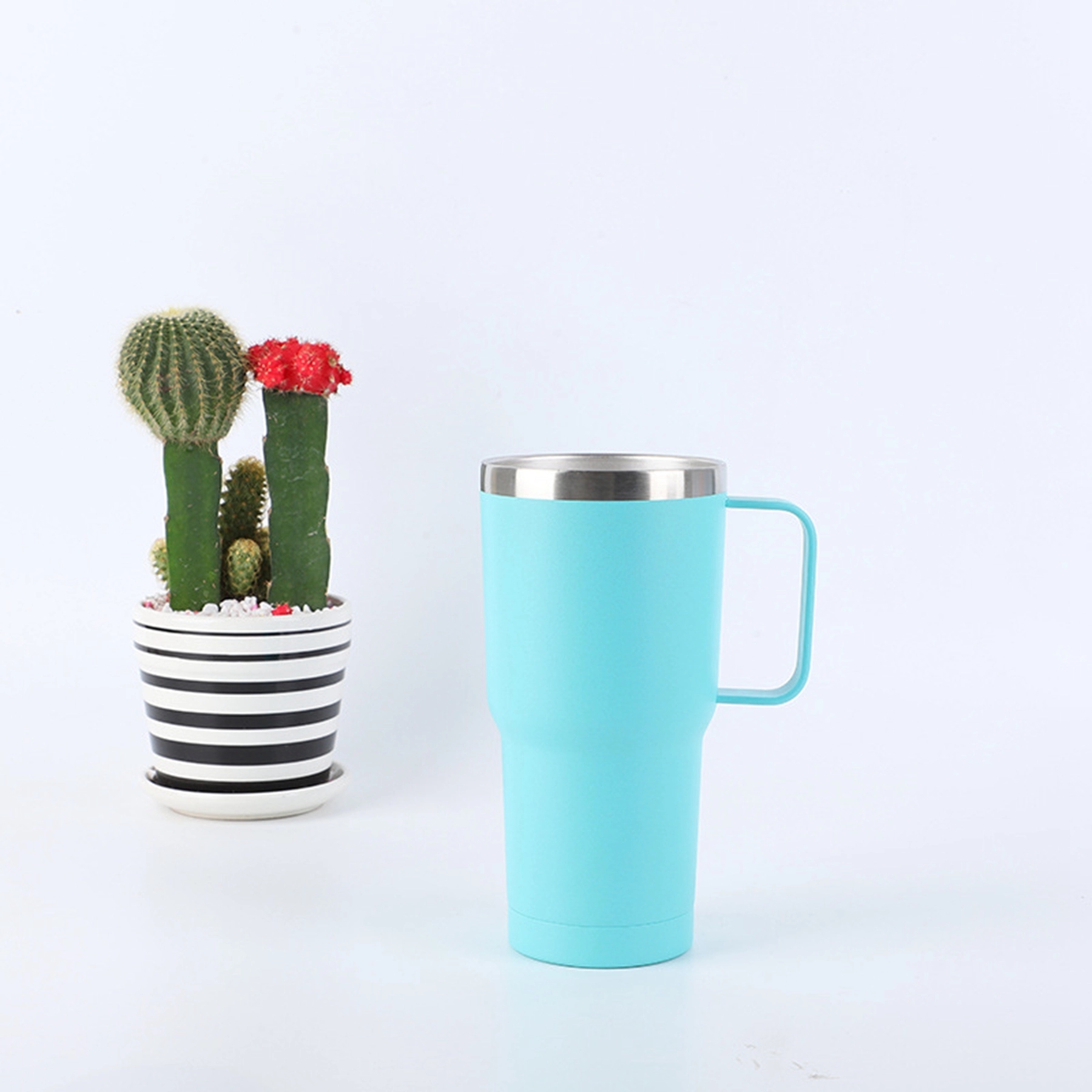 20 Oz. Stainless Steel Double Wall Tumbler With Handle 11