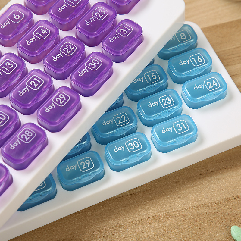 31 Compartments Monthly Pill Organizer 5