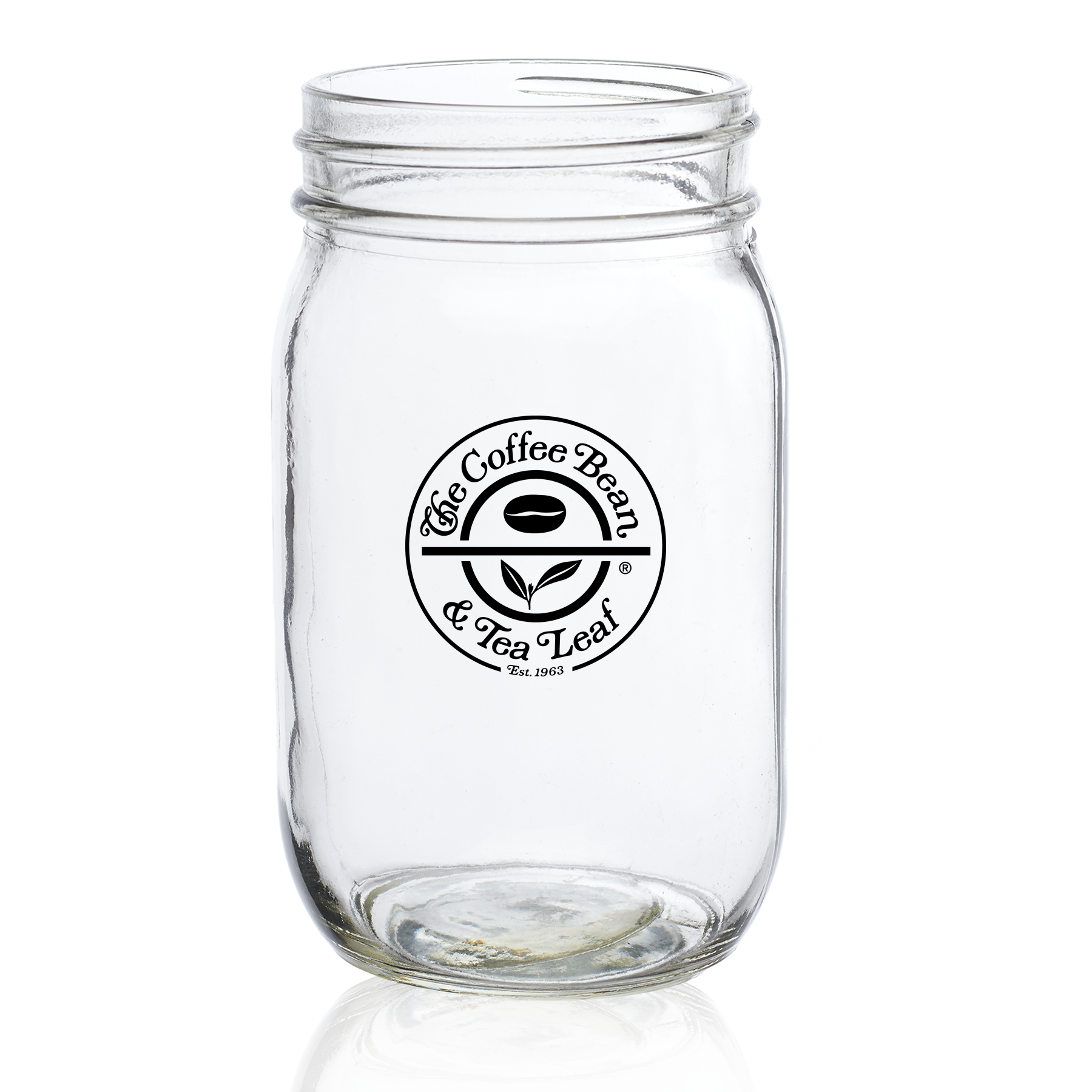 16 Oz. Mankato Mason Jar Drinking Glass, custom glassware with logo imprint 3