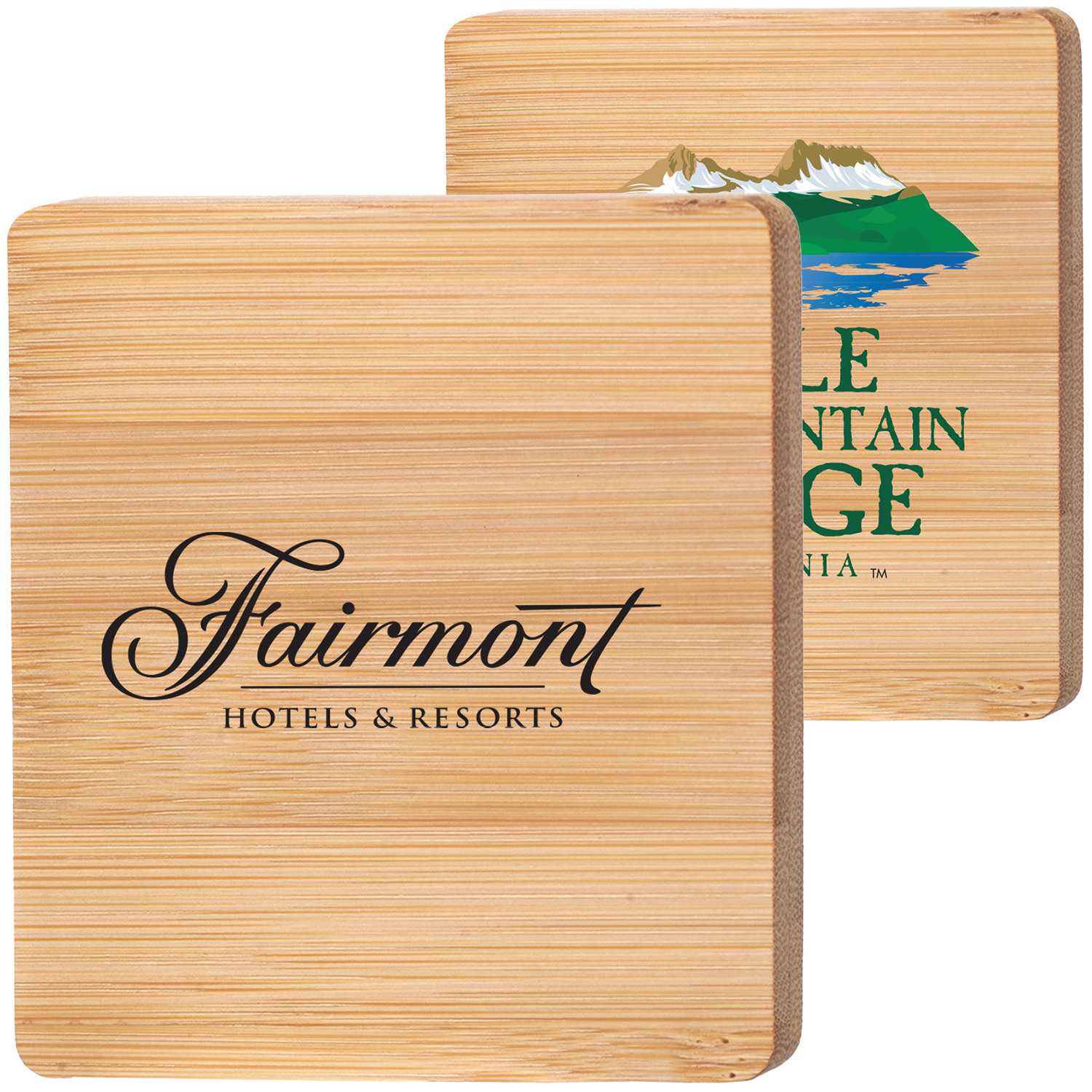 Bamboo Coaster W/ Built-in Bottle Opener 2