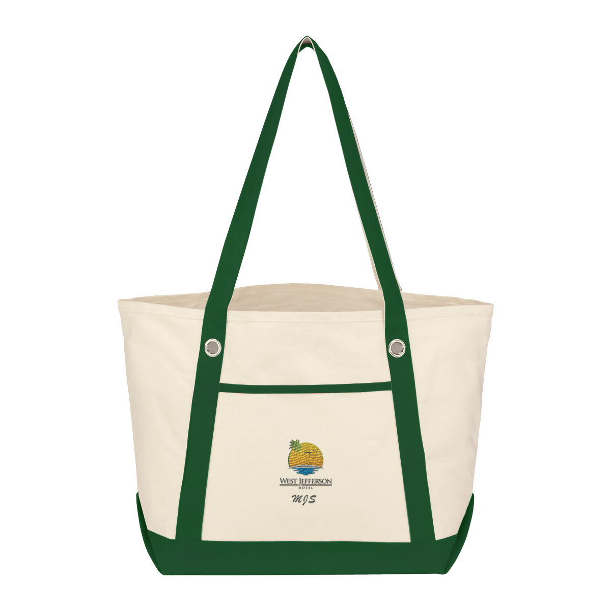 Medium Cotton Canvas Sailing Tote Bag 17