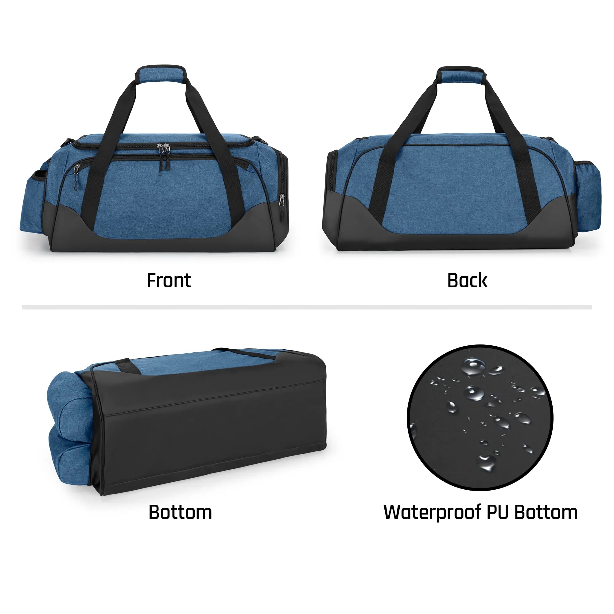 Travel Duffel With Cooler Bag For 6 Can Drinks 7