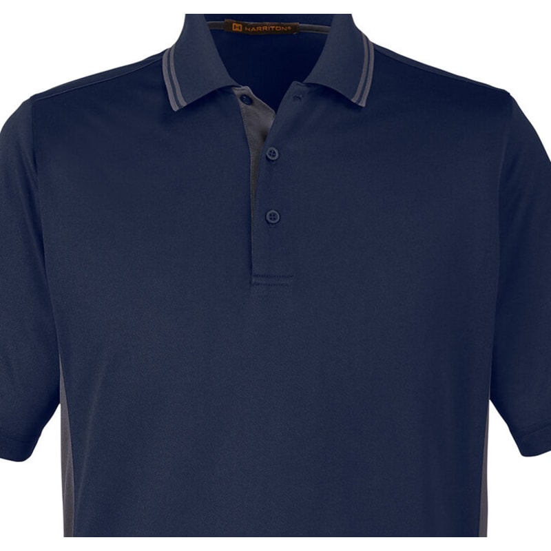 Harriton Men's Tall Flash Snag Protection Plus IL Colorblock Polo 20