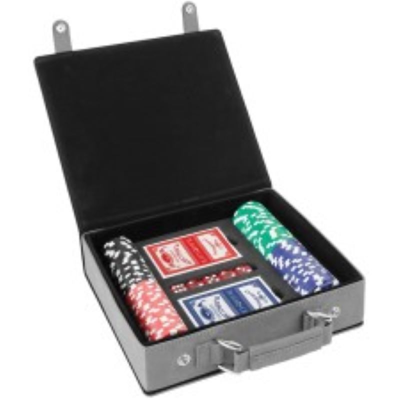 LEATHERETTE POKER SET WITH SNAP CLOSURE 2