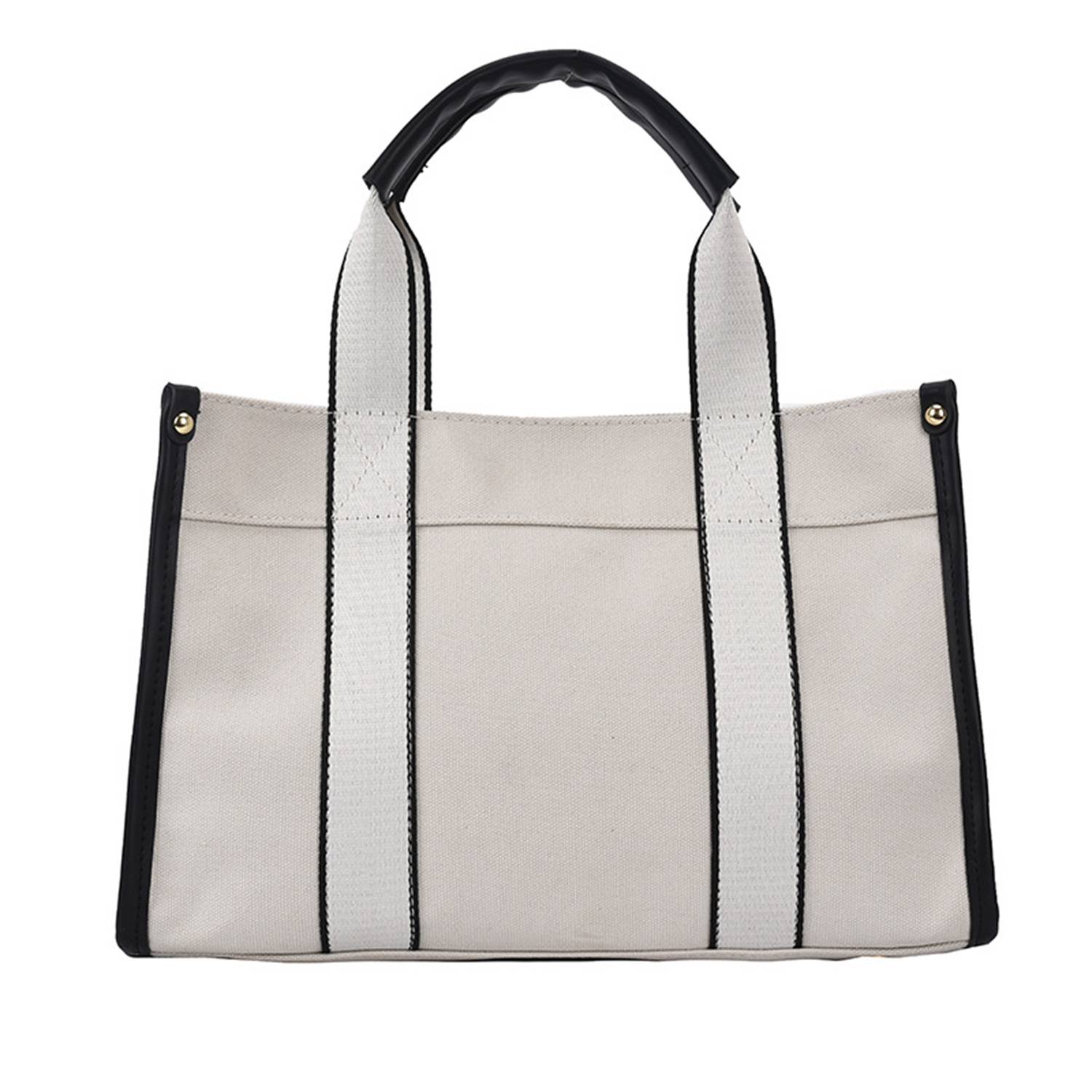Canvas Tote Bag Simple Fashion for Women, custom tote bag with logo imprint 4