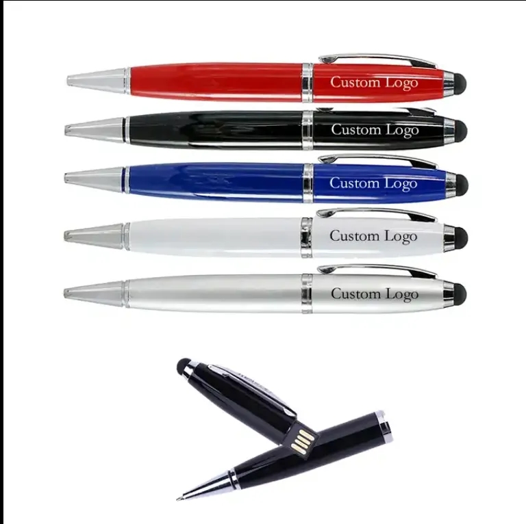 3 In 1 Crystal Ballpoint Pen USB Drive And Stylus-1Gb 6