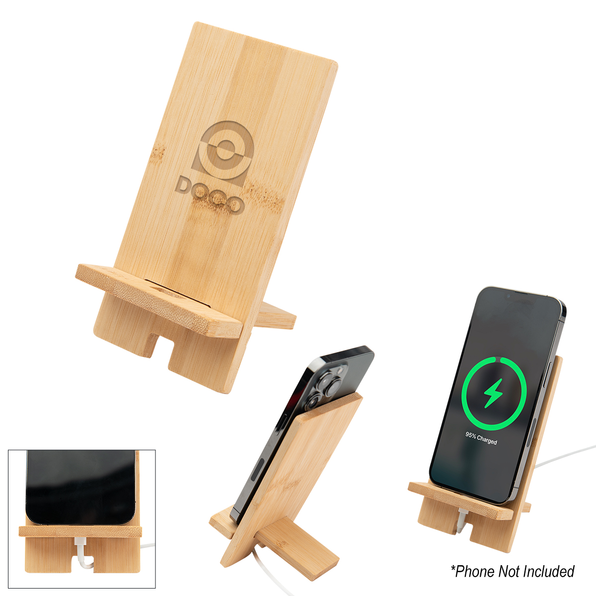 Bamboo Phone Stand 1