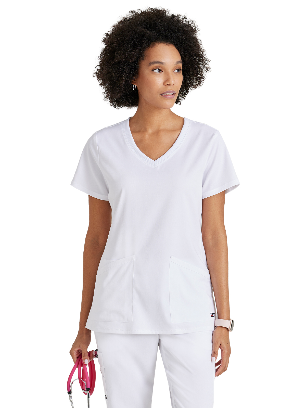 Grey's Anatomy Spandex Stretch - Women's Three-Pocket V-Neck Serena Scrub Top 47