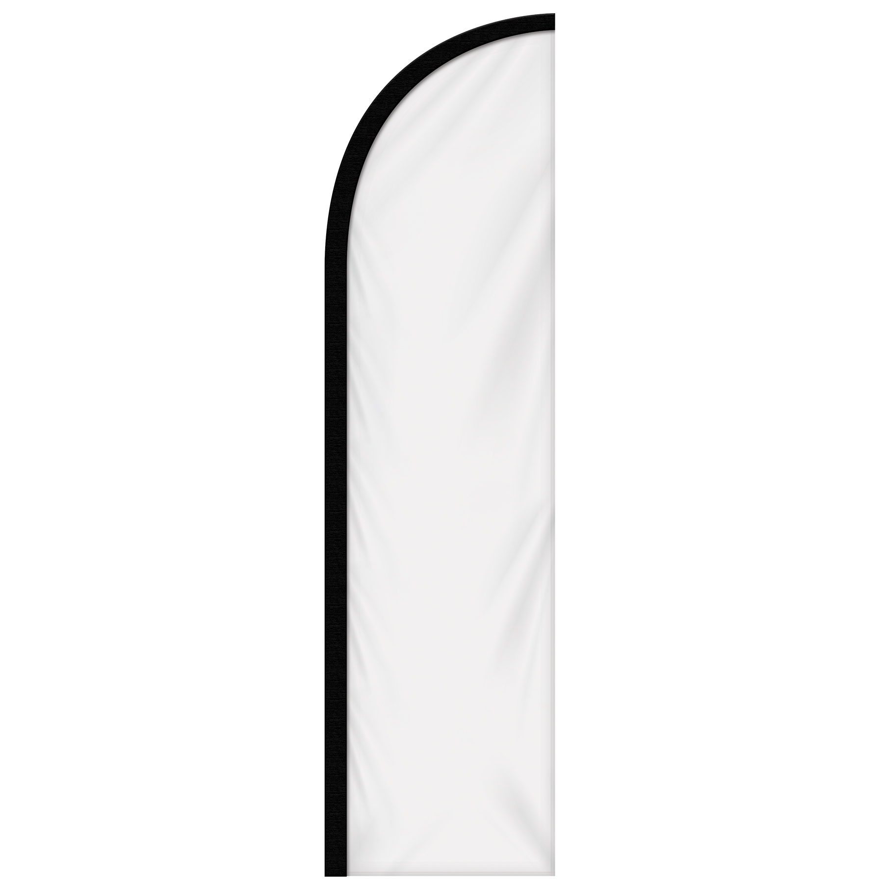 8' Single Reverse Custom Portable Half Drop Banners 2