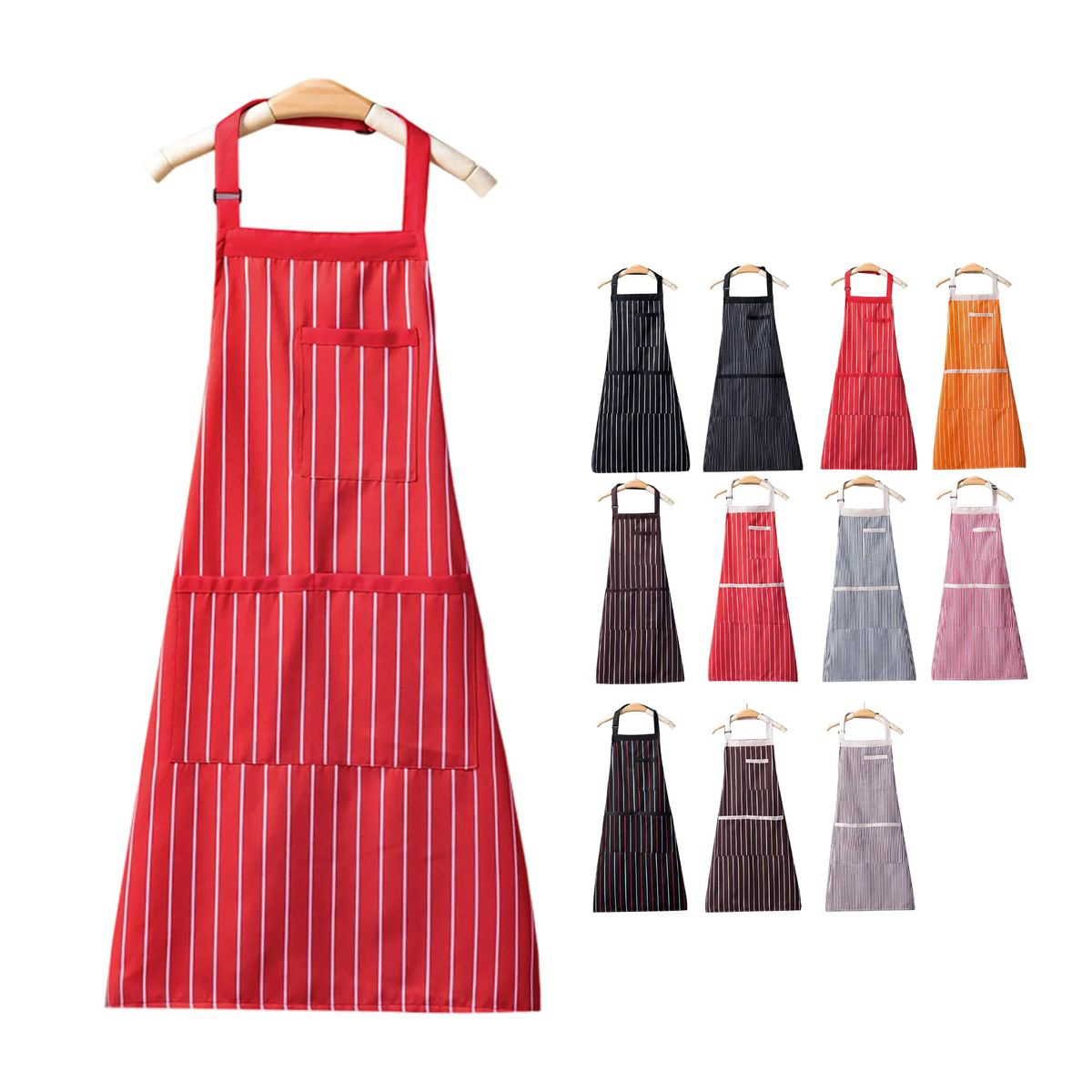 Poly Cotton Apron with Adjustable Neck Strap 11