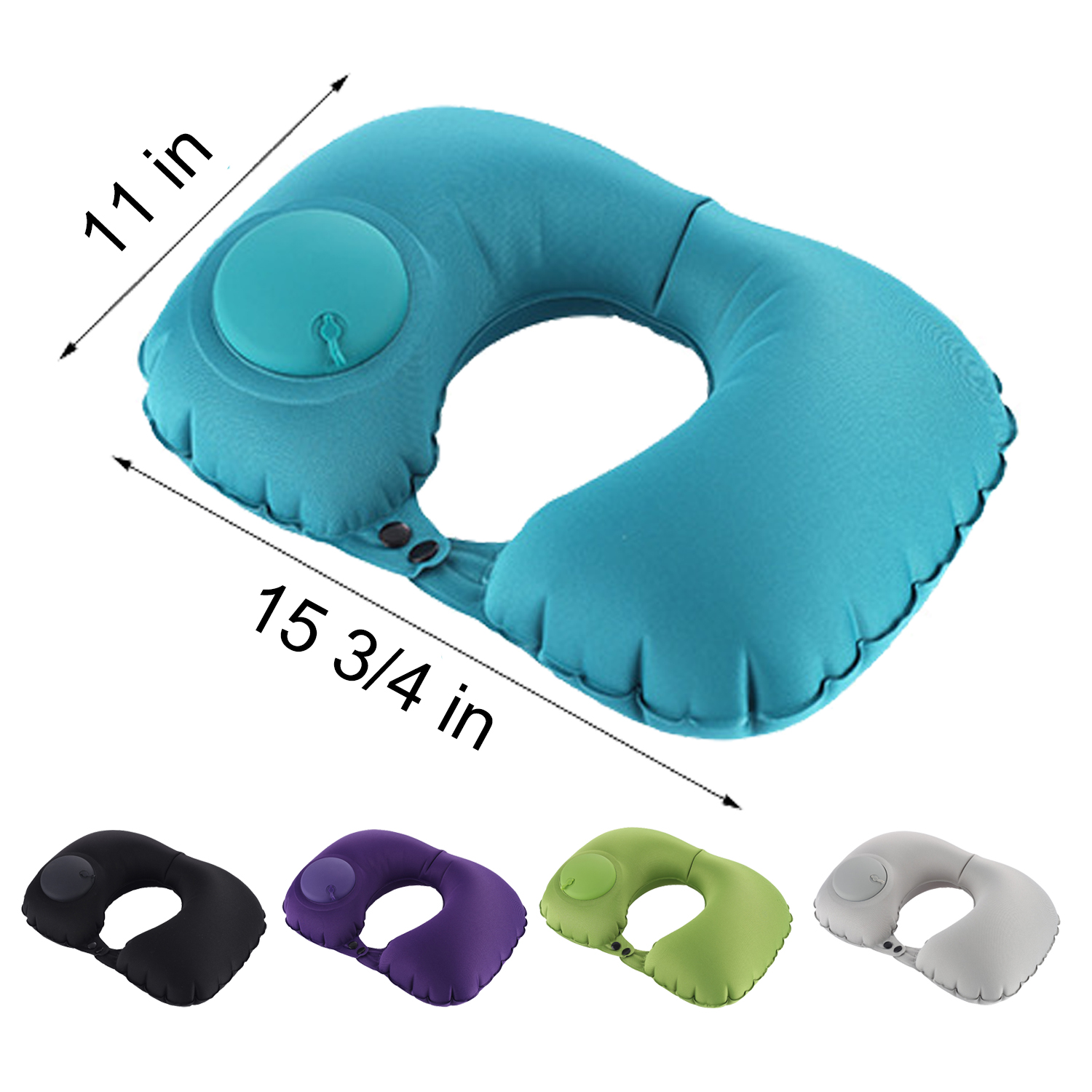 Press Inflatable U-Shaped Pillow 4