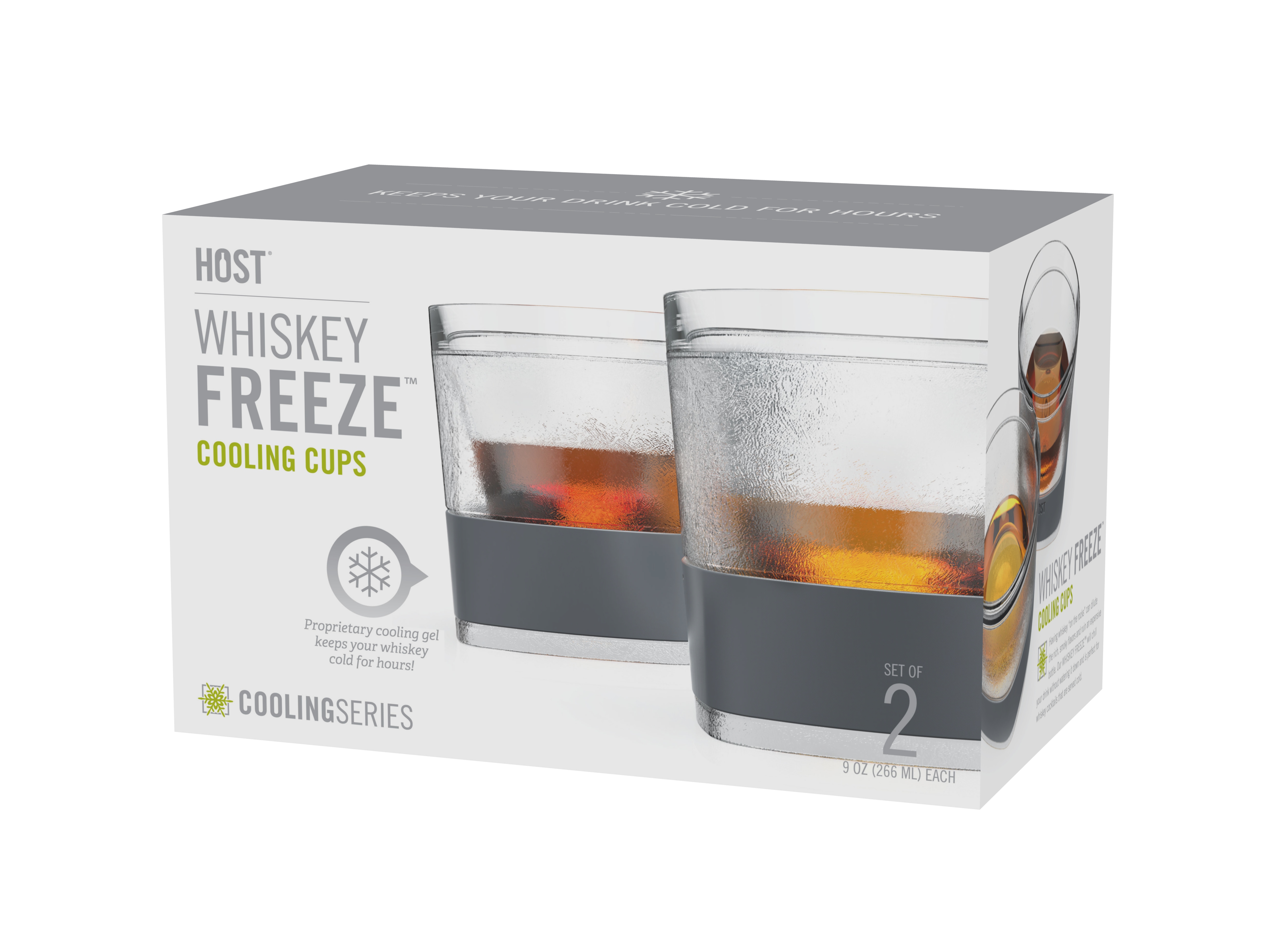 HOST® Clear Whiskey FREEZE™ Cup, set of 2 1