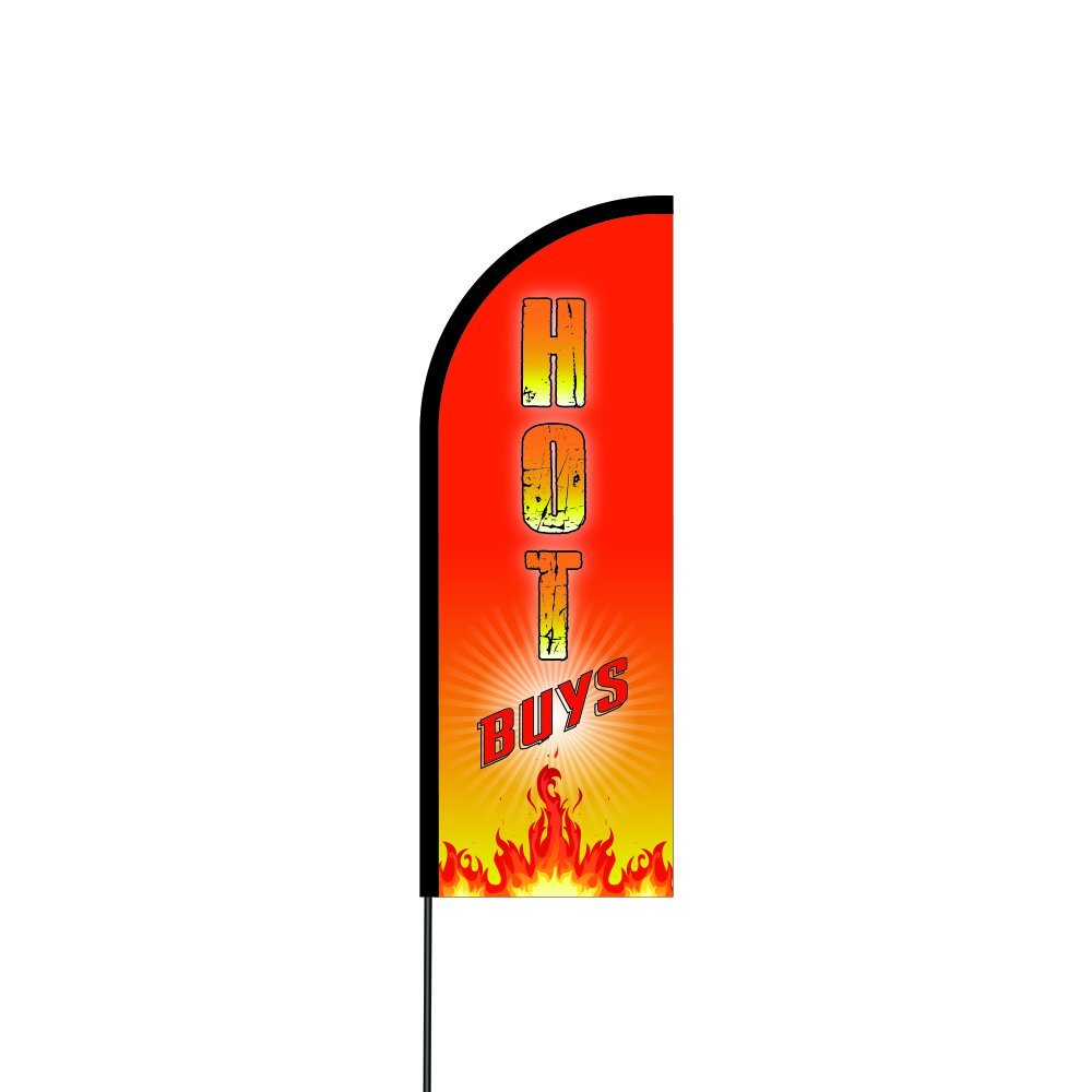 Hot Buys Flag Kit 14' Feet Feather Flag Sign Outdoor Banner 1