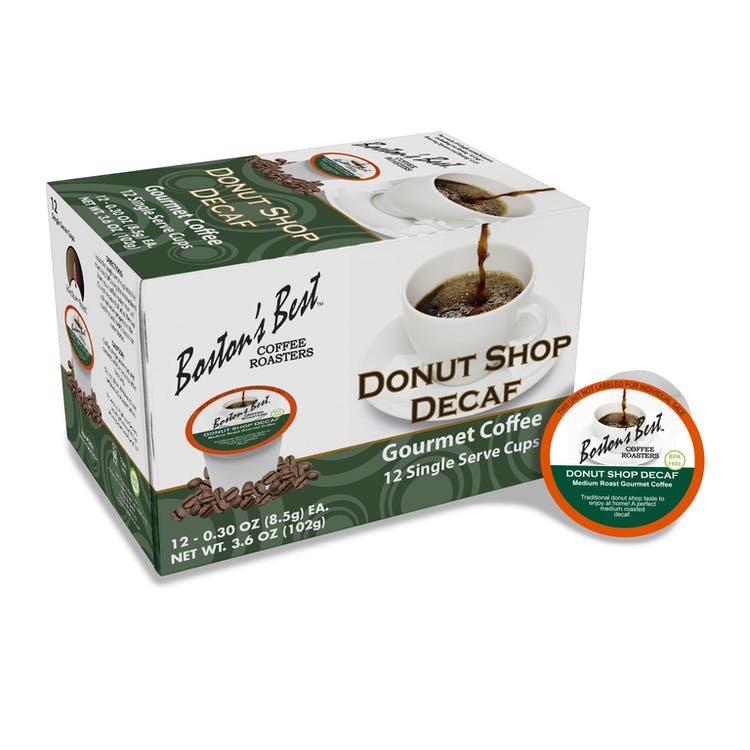 Donut Shop Blend Decaf Coffee Pods - 12 Single Serves/Box 2