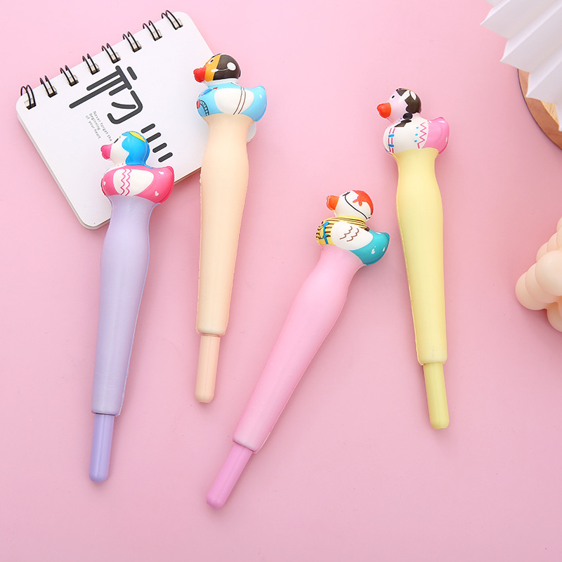 2 in 1 Squishy Duck Ball Pen and Squeeze Toy 5