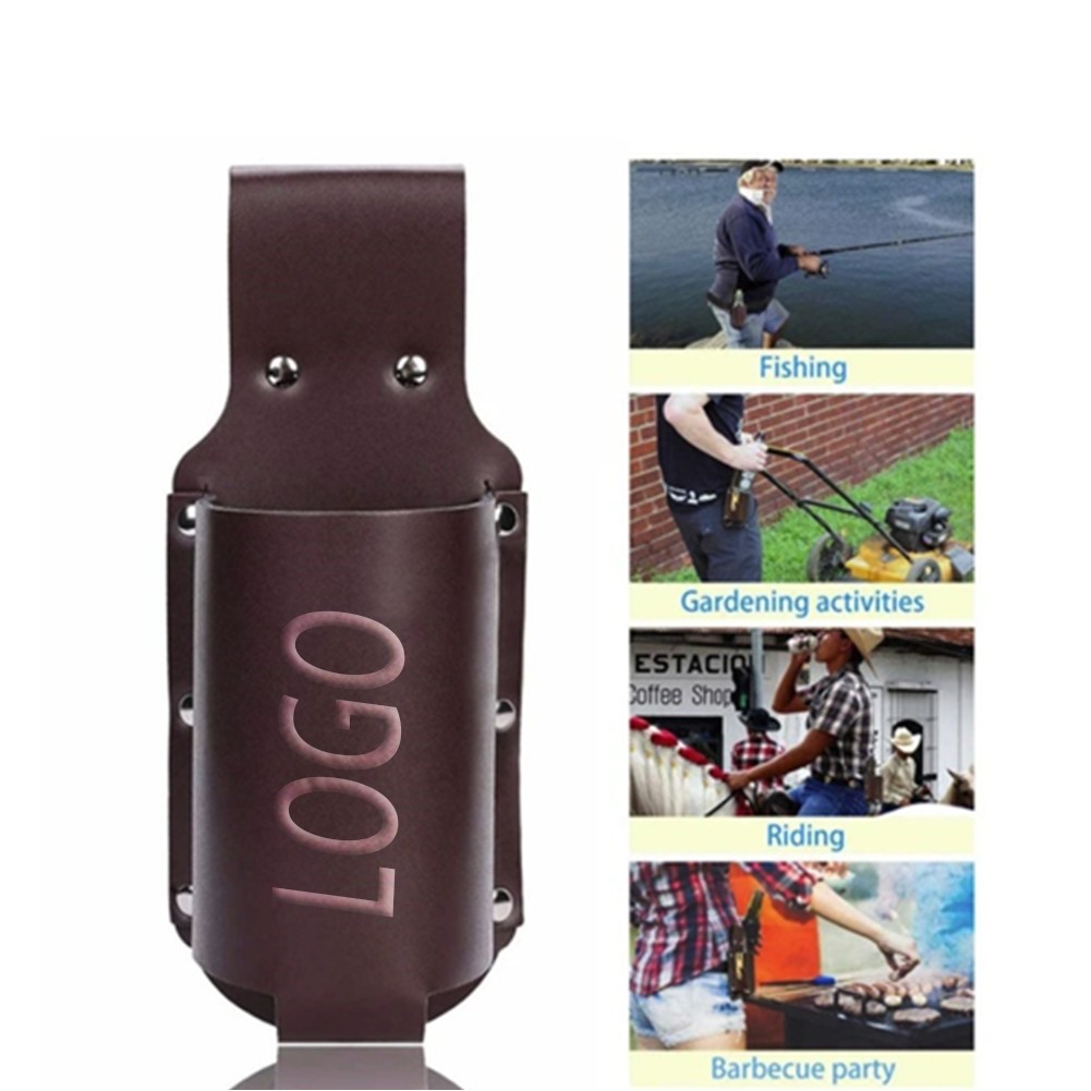 Leather Beer Holster Bottle Holder 3