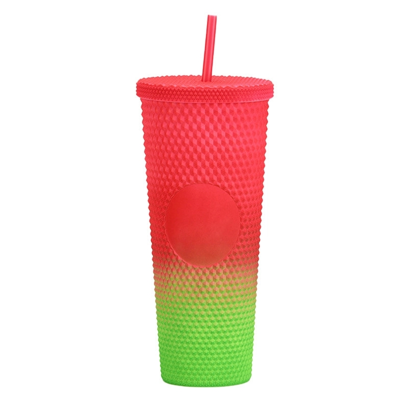 Custom 24 oz Matte Plastic Studded Tumbler Cup 3
