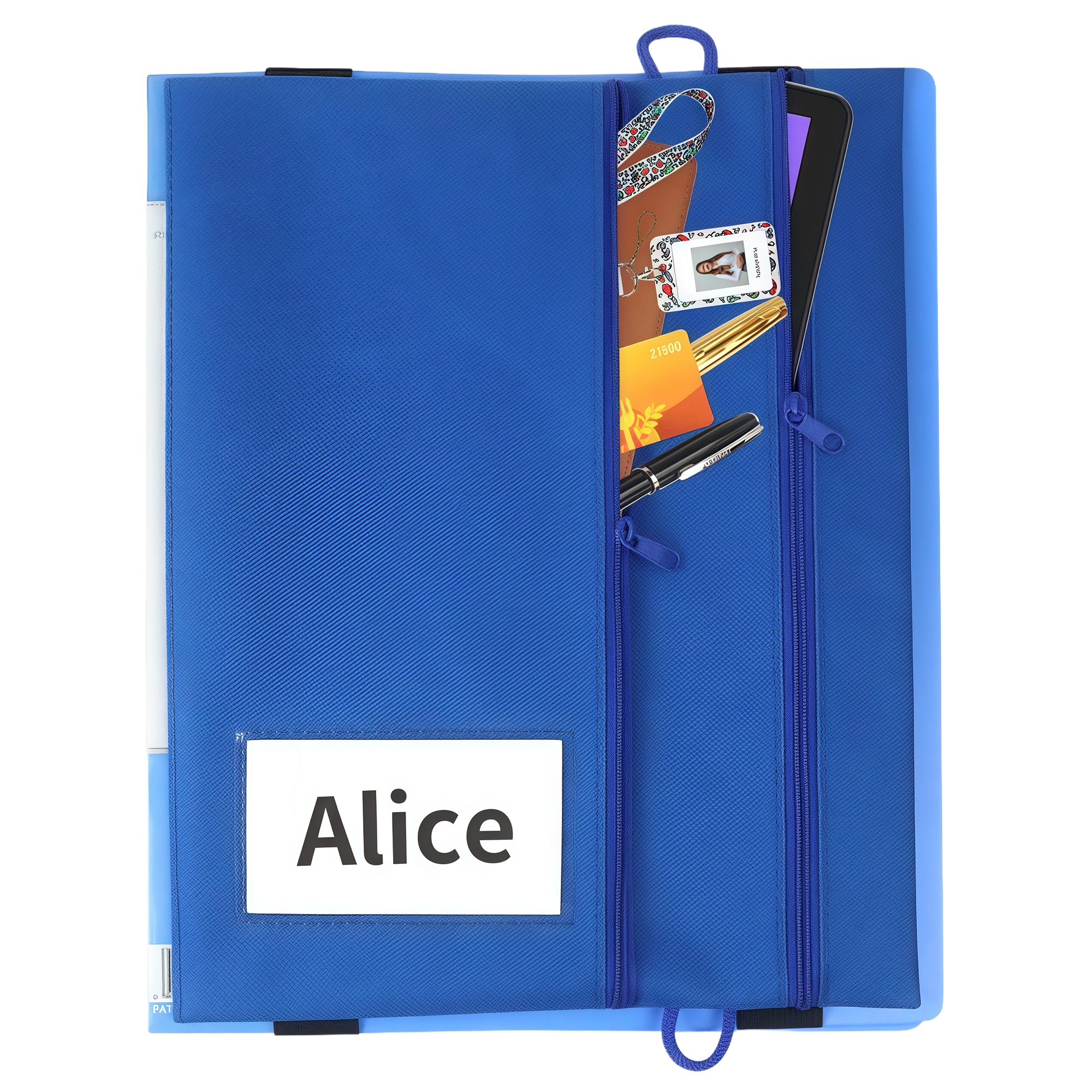 A4 File Folder Pencil Pouch Tablet Organizer Bag Multi-functional Office Student Supply Storage Case 5