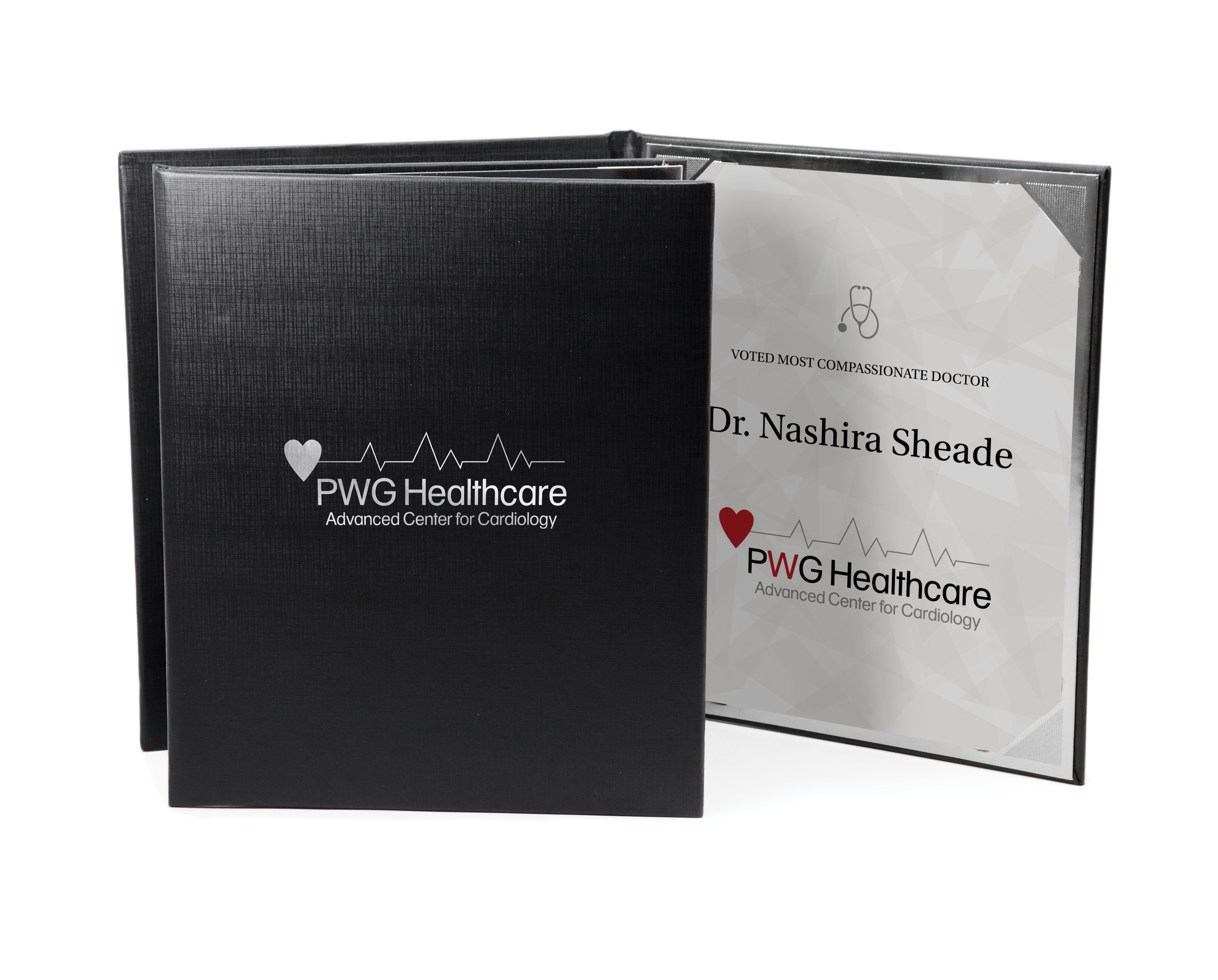 Deluxe Padded Single 8" x 10" Certificate Folder 2