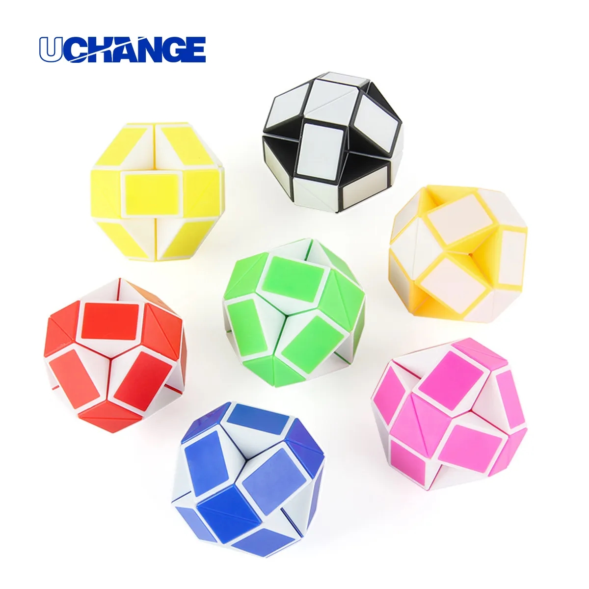 Colorful Sensory Fidget Snake Cube Twist Puzzles - Stocking Stuffers for Kids 3