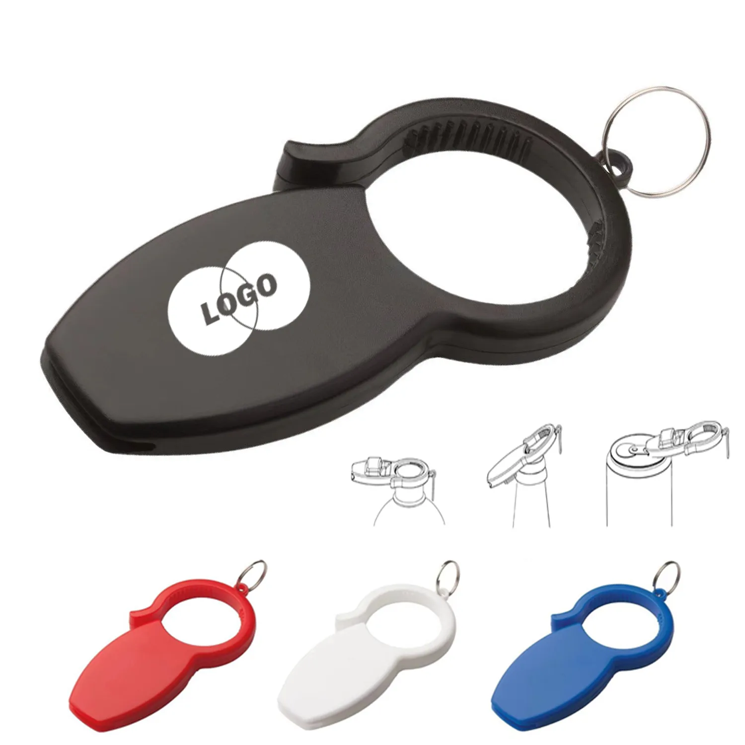 Ergonomic ABS Bottle Opener for Multiple Lids 5