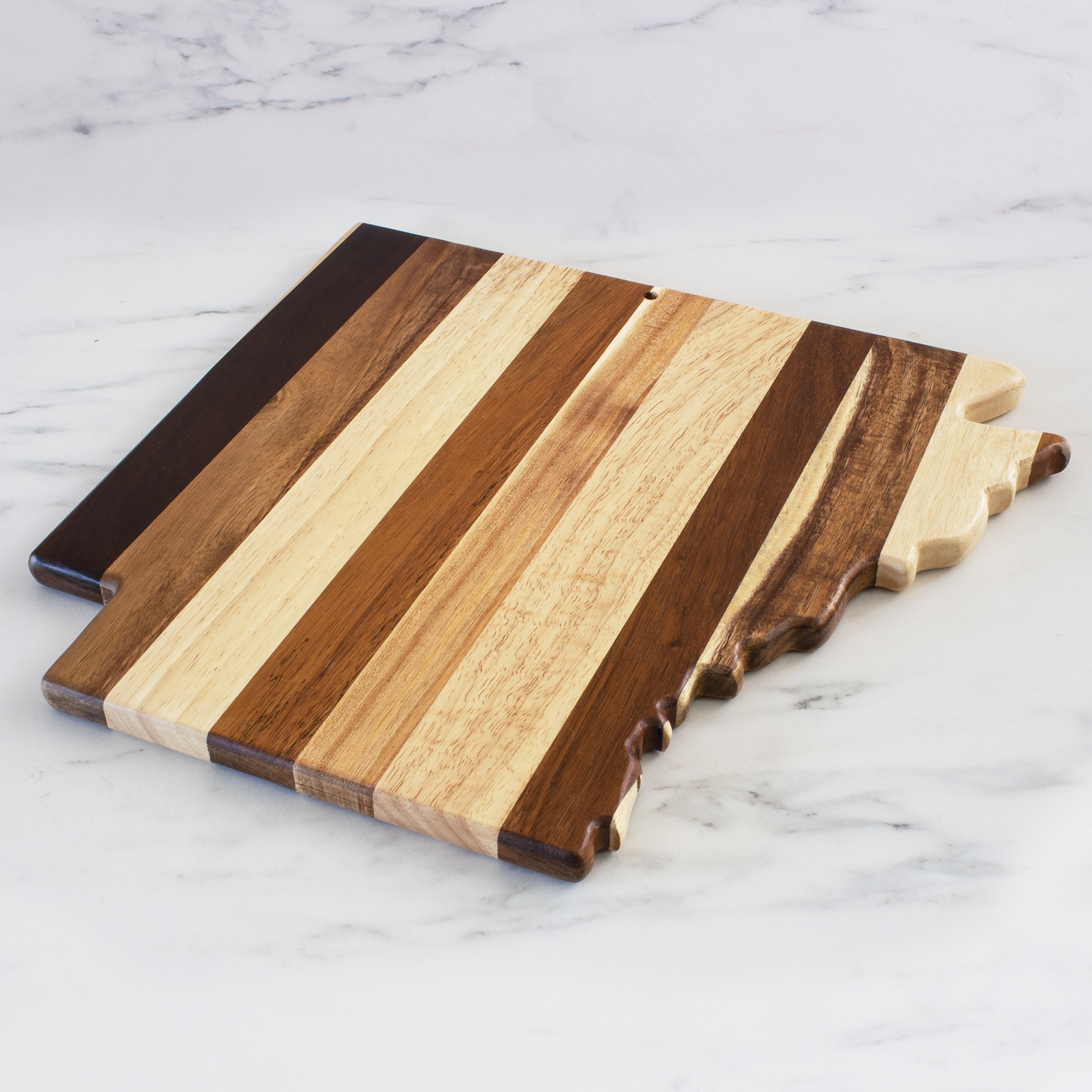 Rock & Branch® Shiplap Series Arkansas State Shaped Wood Serving and Cutting Board 7