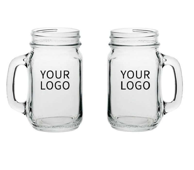 Mason Drinking Jar with Handle, 16 oz. 2