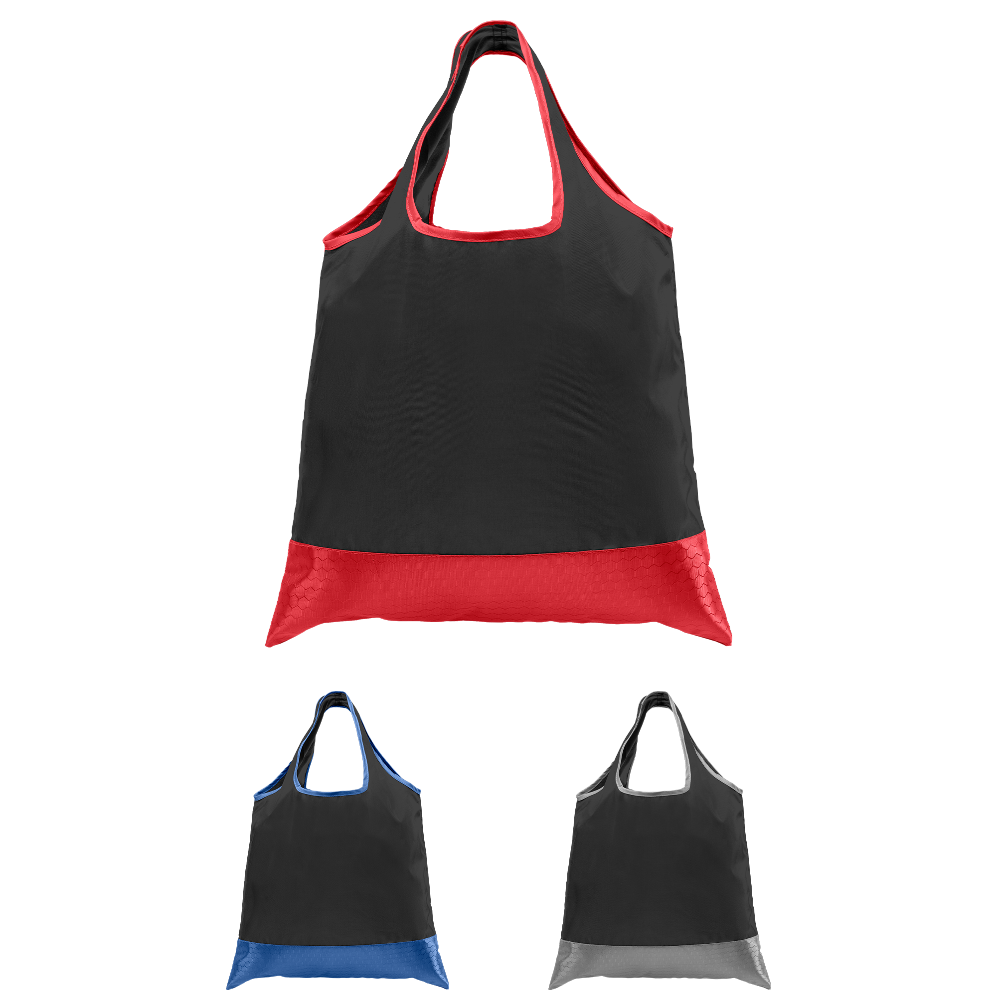 Zurich - Foldaway Shopping Tote Bag - 210D Polyester, 420D RipStop Trim 15